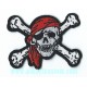 Patch ecusson skull pirate emblème tete de mort
