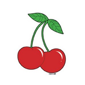 Sticker cerises cherry mini cherries JA458