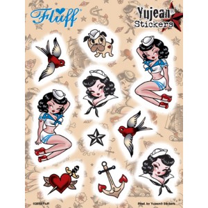 Stickers fluff suzy sailor multi pack marine pinup combo KC147