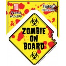 Sticker zombie on board panneau sang JA570