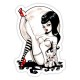 Sticker sexy alice in zombieland halloween old Pinup 46