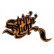 Sticker SNS StripnShop signature black on orange SNS Strip 3