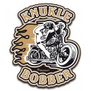 Sticker Bigdaddyjo knukle bobber skull biker BIG46
