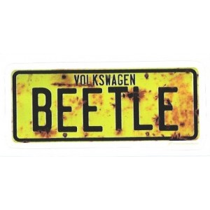Sticker beetle rats hoodride bug  patina license plate used vw 18