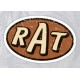 Sticker rat logo patina hoodride rust rusty patina rats 10