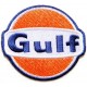 Patch ecusson Gulf themocollant motor oil competition racing drag