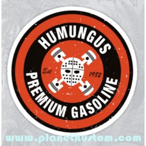 Sticker humungus premium gasoline mad max used skull 32