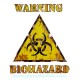 Sticker warning biohazard zombies zone danger zombie 16