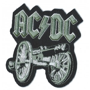 Patch ecusson AC DC canon for those about to rock hard rock