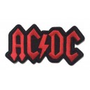 Patch ecusson AC DC hard rock red on black