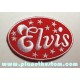 Patch ecusson thermocollant elvis logo stars red