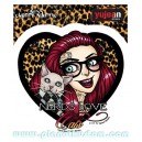 Stickers Miss Cherry Martini nerds love cats girly JA656