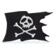 Patch ecusson skull pirate drapeau noir tete de mort black flag bones