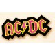 Patch ecusson AC DC hard rock pink on black lady girly