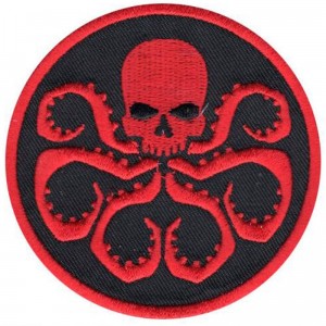 Patch ecusson thermocollant red skull marvel comics hydra 