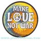 Patch ecusson logo peace and love hippy make love not war