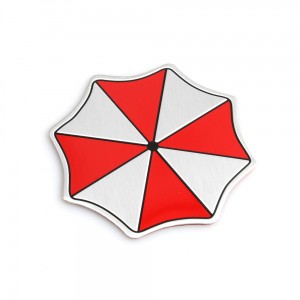 Sticker autocollant umbrella corporation logo embleme badge 3d métal