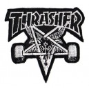 Patch ecusson thermocollant thrasher skate pentacle diable