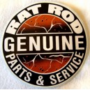 Sticker rat rod genuine parts & service rats rust used grand