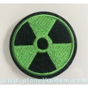 Patch ecusson nucléare trisecteur danger radioactif nucléaire vert