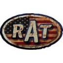 Sticker rat parodie STP USA flag used usé moyen rats 34
