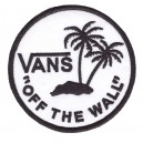 Patch ecusson vans themocollant off the wall surf palmiers blanc