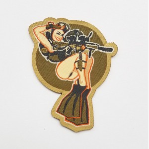 Patch ecusson scratch military pin up sexy commando marine army