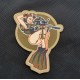 Patch ecusson scratch military pin up sexy commando marine army