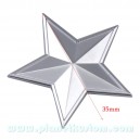 Sticker autocollant etoile polaire militaire army star badge 3d métal 20