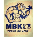 Sticker MBK tueur de lion old patina oldschool mob mobylette grand