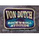 Patch ecusson von Dutch rock n roll attitude or on violet old stock
