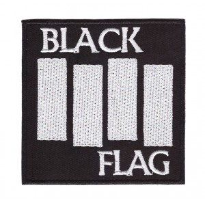 Patch ecusson thermocollant black flag band punk hardcore USA
