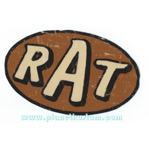 Sticker rat logo patina hoodride rust rusty used moyen rats 37
