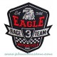 Patch ecusson biker eagle aigle race 3 team motorcycle one 