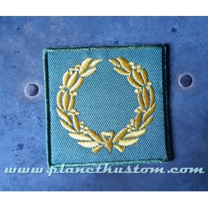 Patch ecusson thermocollant couronne laurier vitoire army military kaki