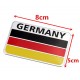Sticker autocollant badge alu 3D métal drapeau allemand germany 33