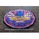 Patch ecusson von Dutch King of the race lion damier pink old stock