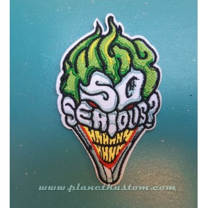 Patch ecusson thermocollant DC Comics the joker why so serious BD