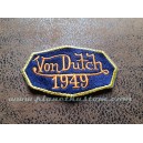 Patch ecusson von Dutch 1949 octogone signature orange fond bleu old stock