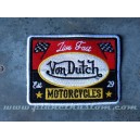 Patch ecusson von Dutch motorcycles live fast racing star old stock