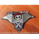 patch ecusson grande taille skull army comando couteaux ailes