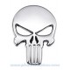 Sticker autocollant skull the punisher full chrome badge 3d métal 39