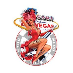 Sticker pinup sexy tatoo las vegas JA280