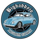 Sticker Bigdaddyjo Kustom spirit blue bug BIG23