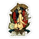Sticker pin up hot chica d.Vicente