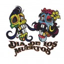 Sticker sugar Skull mexican dia de los muertos 1