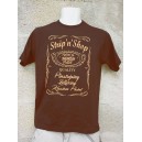 Tee Shirt Homme Strip'n'Shop marron