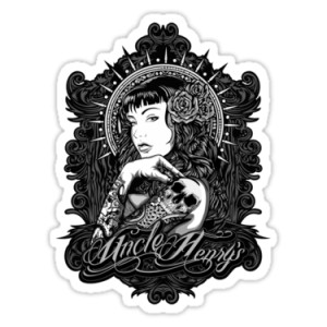 Sticker lily tattoo sleeve pin up design nb dia de los muertos 16